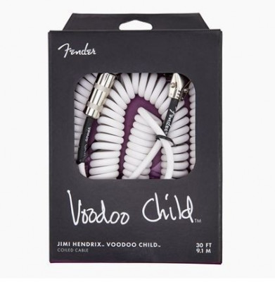 Cablu Fender JH Voodoo Child Cable White 30&amp;#039; foto