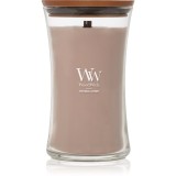 Woodwick Patchouli Cr&eacute;me lum&acirc;nare parfumată cu fitil din lemn 609.5 g