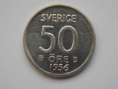 50 ORE 1956 SUEDIA-argint foto