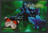 ANTIGUA 2003 FAUNA INSECTE FLUTURI, Nestampilat