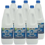 Aqua Kem Blue 6 x 2 Litri, soluție toaletă camping, lichid WC portabil, 1 Karton
