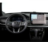 Folie Protectie Navigatie Jeep Compass 2021+, Duragon, protectie Display Navigatie, silicon Transparent, Anti-zgarieturi, kit instalare