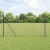 Gard Hexagonal vidaXL Gri 1.4x10 m Oțel