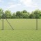 Gard Hexagonal vidaXL Gri 1.4x10 m Oțel