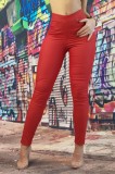 B895-3 Colanti tip blugi cu talie inalta din denim elastic, L/XL, S, S/M