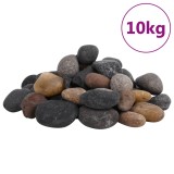 VidaXL Pietricele lustruite, 10 kg, culori mixte, 5-8 cm