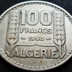 Moneda exotica 100 FRANCI - ALGERIA, anul 1950 * cod 3235 A - COLONIE FRANCEZA!