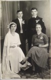 Foto interbelică de colecție atelier Constantinescu CAMPULUNG MUȘCEL Arges