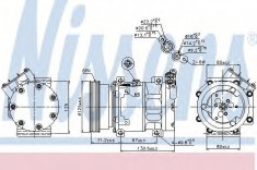 Compresor clima / aer conditionat DACIA DUSTER Caroserie (2011 - 2016) NISSENS 89148 foto