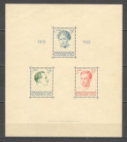 Luxemburg.1939 20 ani de regenta Marea Ducesa Charlotte-Bl. ML.12, Nestampilat