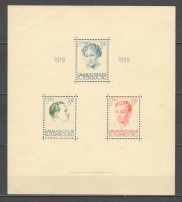 Luxemburg.1939 20 ani de regenta Marea Ducesa Charlotte-Bl. ML.17 foto
