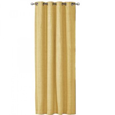 Draperie Elfie Opac cu inele Jemidi, 140 x 245 cm, Galben, Poliester, 55279.06.01