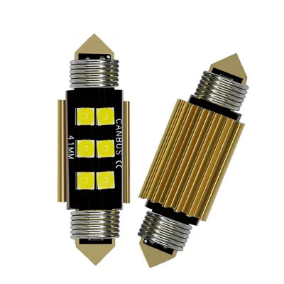 Set 2 bec LED C5W pentru plafoniera, numar inmatriculare cu canbus 41 mm foto