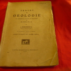I.Simionescu - Tratat de Geologie - Prima Ed. 1927 Cartea Romaneasca ,412 pag