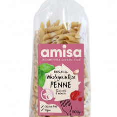 Penne din Orez Integral Fara Gluten Bio Amisa 500gr