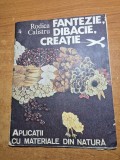 carte pentru copii - fantezie , dibacie,creatie - aplicatii cu materiale din natura - din anul 1991