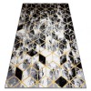 Modern covor 3D GLOSS 409A 82 Cub stilat, glamour, art deco negru / aur / gri, 70x200 cm, Dreptunghi, Polipropilena