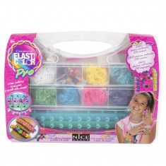 Set creativ Elasti Color Pro, 2400 elastice, 250 margele, Multicolor foto