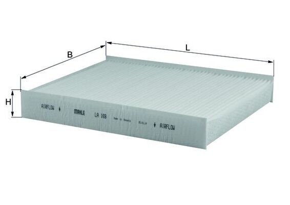 MAHLE LA 169 Filtru, aer habitaclu
