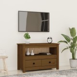 Cumpara ieftin Comodă TV, maro miere, 79x35x52 cm, lemn masiv de pin