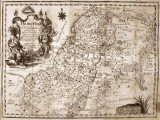 PALESTINA !!! Una din primele hărți rom&acirc;nești a ȚĂRII SFINTE, piesă realizată de Ioan Teodorovici și tipărită la Pesta &icirc;n anul 1824