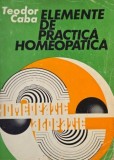Carte Elemente de Practica Homeopatica Teodor Caba Anticariat Coperta Uzata