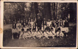 HST P955 Poză elevi Gura R&acirc;ului Sibiu 1940 profesor Schitea