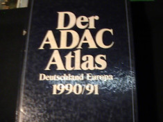 DER ADAC ATLAS-DEUTSCHLAND EUROPA-1990-1991-SCHNELL UND SICHERANS ZIEL-805 PGA3 foto