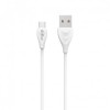 CABLU DE DATE (14126) DETECH DE-24M MICRO USB, 1M , ALB BLISTER
