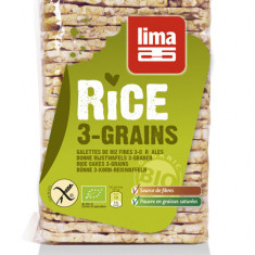 Rondele de orez expandat cu 3 cereale eco 130g Lima