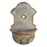 Cumpara ieftin Ghiveci flori metal gri antichizat 46x24x69 cm