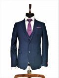 Costum barbati slim fit Marvin bleumarin (Marime: EU/48)