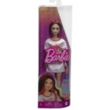PAPUSA BARBIE FASHIONISTA BRUNETA CU ROCHITA SPORT