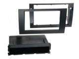 Rama Radio 1 DIN cu Buzunar Audi A4 B6 B7, Seat Exeo (2000-2009) Negru