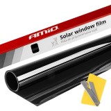 Folie foto autocolantă negru &icirc;nchis 0.5x3m 15% AMIO-01652