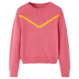 Pulover pentru copii tricotat, roz antichizat, 104, vidaXL