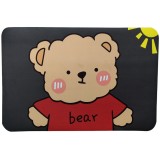 Covoras antiderapant Pufo Teddy Bear, pentru camera, bucatarie, baie, 58 x 39 cm