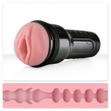 Vagine aproape reale - Fleshlight Roz Vagin Mini-Lotus Cea Mai Vanduta Textura in Marime Compacta + GRATUIT Lubrifiant Fleshlight 30 ml