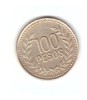 Moneda Columbia 100 pesos 2008, stare buna, curata, America Centrala si de Sud, Bronz-Aluminiu