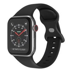 Techsuit - Watchband (W031) - Apple Watch 1/2/3/4/5/6/7/8/9/10/SE/SE 2/Ultra/Ultra 2 (42/44/45/46/49mm) - Black foto