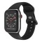 Techsuit - Watchband (W031) - Apple Watch 1/2/3/4/5/6/7/8/9/10/SE/SE 2/Ultra/Ultra 2 (42/44/45/46/49mm) - Black