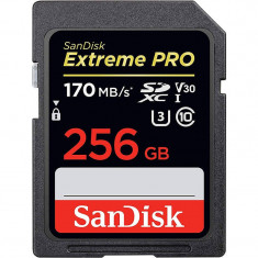 Card Sandisk Extreme PRO SDXC 256GB 170Mbs Clasa 10 U3 V30 foto