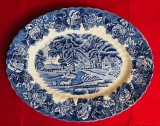 PLATOU DIN PORTELAN ENGLEZESC ENOCH WOOD&#039;S &quot;ENGLISH SCENERY&quot; L30,5CM