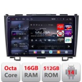Navigatie Honda CR-V 2006-2012 Edotec Kit-009 8 core QLED 2K 16+512 360 Android Waze USB Navigatie Internet Youtube Radio CarStore Technology