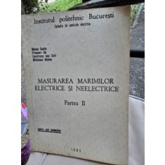 Masurarea Marimilor Electrice si Neelectrice Partea II - Colectiv de autori