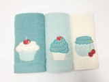 Cumpara ieftin Set de 3 prosoape bucătărie Valentini Bianco Cake Turquise