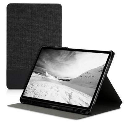 Husa pentru tableta Huawei MatePad Pro 12.6&amp;quot;, Kwmobile, Gri/Negru, Textil, 55706.73 foto