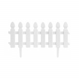 Gard de gradina decorativ, plastic, alb, set 4 buc, 50x30 cm, Strend Pro