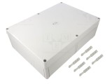 Carcasă universală gri IP66, 254x361x111 mm, policarbonat