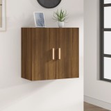 vidaXL Comodă TV de perete, stejar maro, 60x30x60 cm, lemn prelucrat 817593